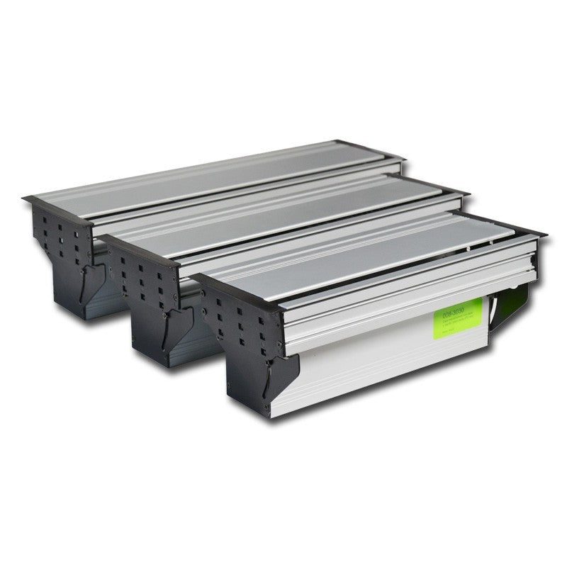 FactorRACK Caja de Conexiones para Empotrar 270mm Plata - con Tapa y Cepillo Pasacables