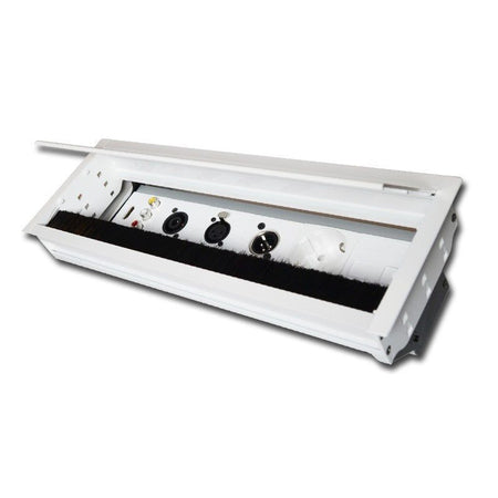 FactorRACK Caja de Conexiones para Empotrar 360 mm con Tapa y Cepillo - Blanco
