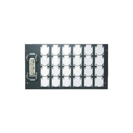FactorRACK Carátula 24 Schukos - Panel para Rack 19" 6U