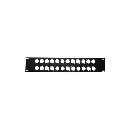 FactorRACK Carátula 24 XLR - Panel 2 Unidades para Conectores Norma D