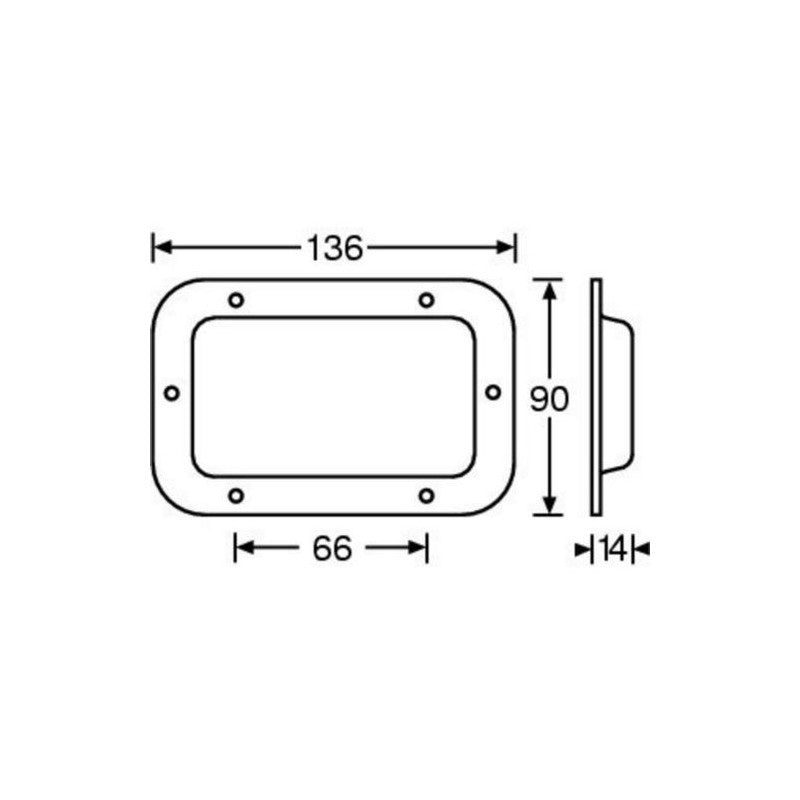FactorRACK Copela Ciega Negra - Cubeta para flightcase