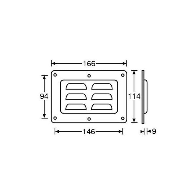 FactorRACK Copela Ventilación Horizontal - Rejilla para Flightcase
