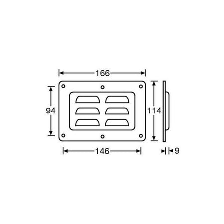 FactorRACK Copela Ventilación Horizontal - Rejilla para Flightcase