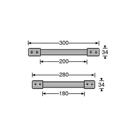 FactorRACK Correa 300mm - Asa para Flightcase