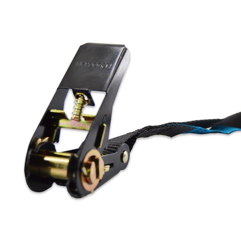 FactorRACK Correa Tensora 25 mm x 2 m - Cinta de amarre negra - Tempo Shop