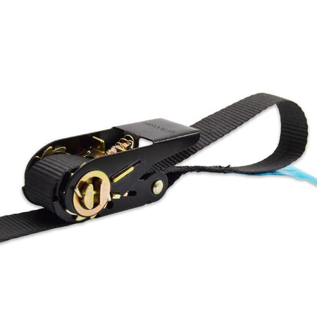 FactorRACK Correa Tensora 25 mm x 2 m - Cinta de amarre negra - Tempo Shop