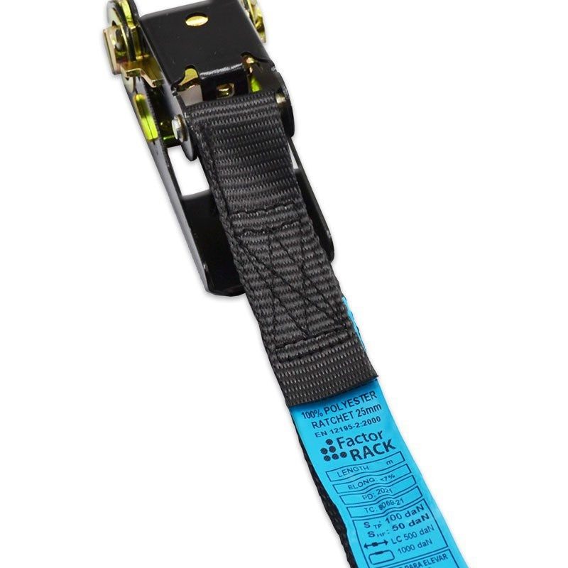 FactorRACK Correa Tensora 25 mm x 8 m - Amarre seguro sin fin - Tempo Shop