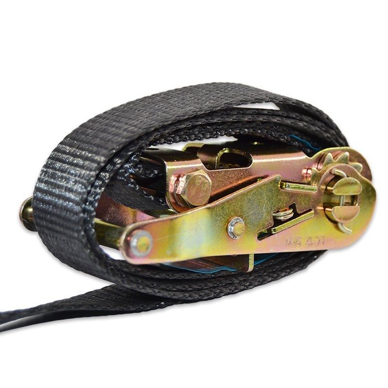 FactorRACK Correa Tensora con Carraca - Amarre de 35mm x 8m Negra - Tempo Shop