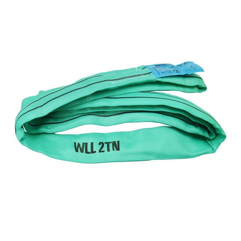 FactorRACK Eslinga Tubular 2 TN 1,5m - Cinta verde elevación 2000 kg