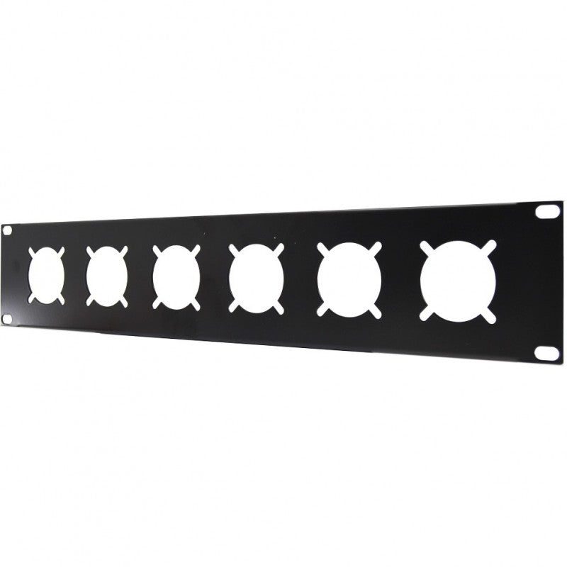 FactorRACK Panel 2U - Carátula rack 19" 6 Schukos