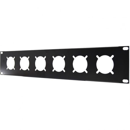 FactorRACK Panel 2U - Carátula rack 19" 6 Schukos