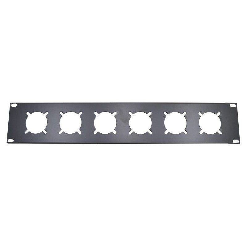 FactorRACK Panel 2U - Carátula rack 19" 6 Schukos