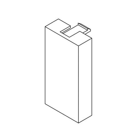 FactorRACK Panel Ciego 45x22.5mm - Tapa para Cajas de Mecanismos y Perfiles