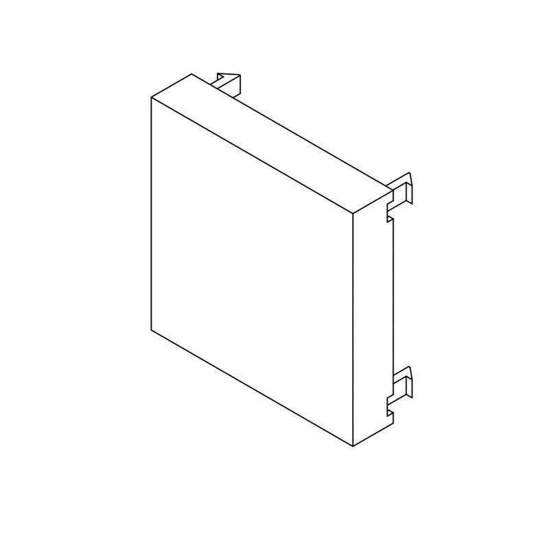 FactorRACK Panel Ciego 45x45 mm - Tapa para Cajas de Mecanismos y Perfiles