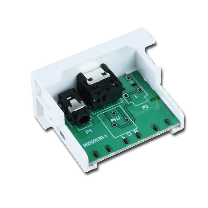 FactorRACK Panel Mini Jack 3,5 mm - Módulo de Conexión para Carril (45 x 22,5 mm)