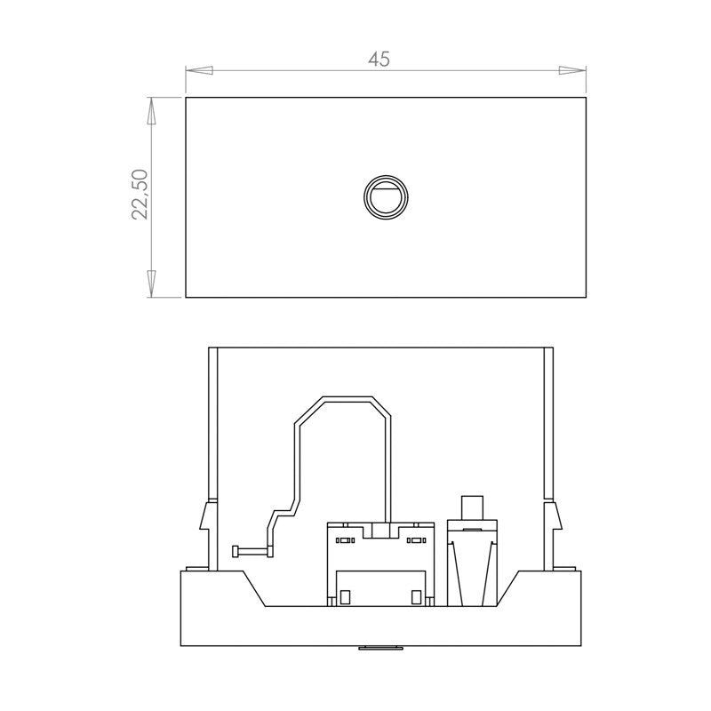 FactorRACK Panel Mini Jack 3,5 mm - Módulo de Conexión para Carril (45 x 22,5 mm)