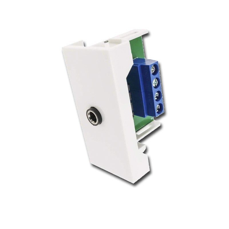 FactorRACK Panel Mini Jack 3.5mm - Módulo Conector de Audio 45x22.5mm