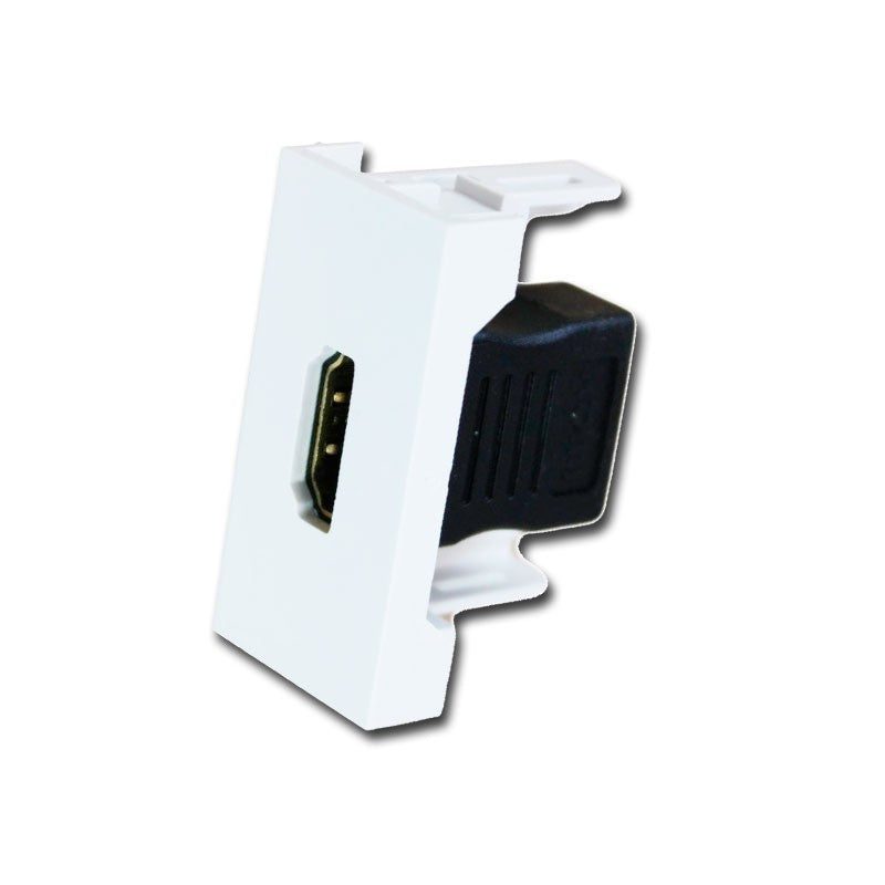 FactorRACK Panel Multimedia HDMI 45x22,5mm - Conector Hembra-Hembra 180°