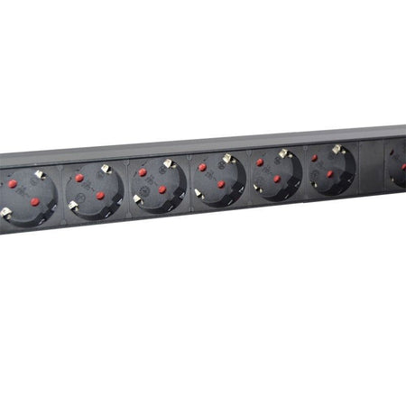 FactorRACK PDU-12S-CEE - Base de 12 Enchufes Schuko sin Interruptor con CEE 16A