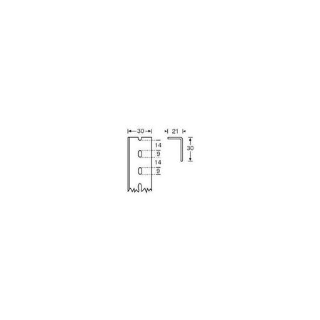 FactorRACK Rack 45U - Perfil de rack simple barra de 2 m