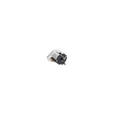 FactorRACK Schuko Acodada - Clavija bipolar compatible con base francesa