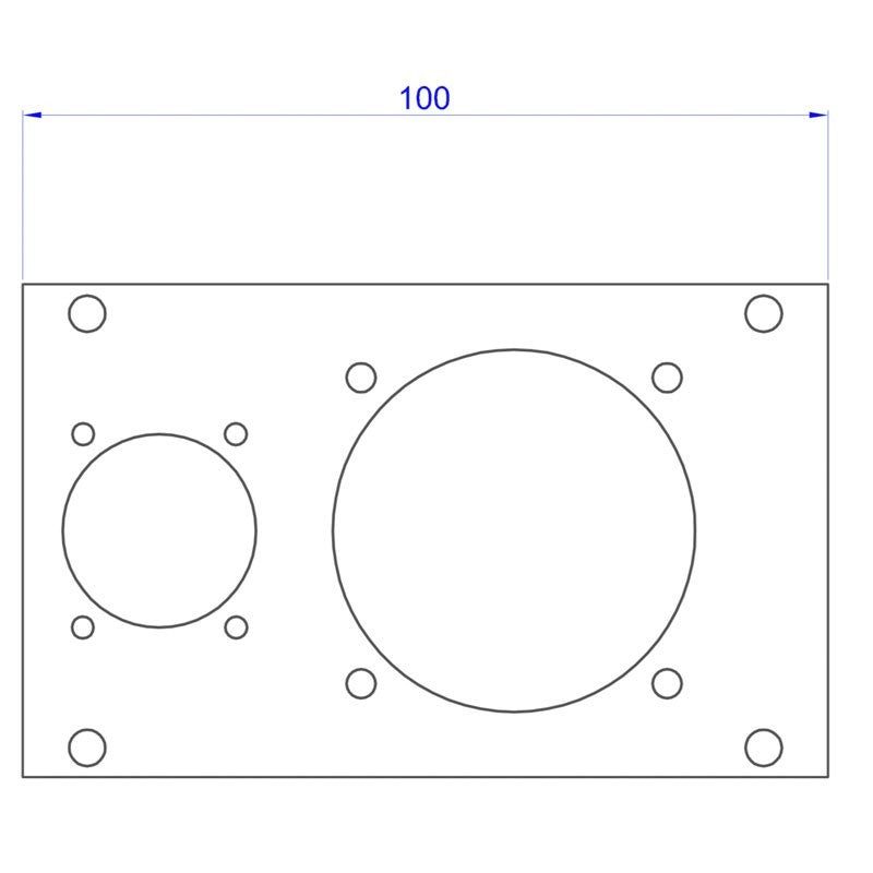 FactorRACK ZEBAVB84 - Placa Multibar negra para conectores - Tempo Shop