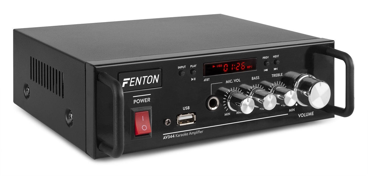 Fenton AV344 - Amplificador MP3 con Batería - Tempo Shop