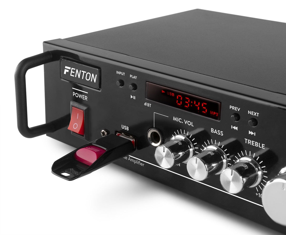 Fenton AV344 - Amplificador MP3 con Batería - Tempo Shop