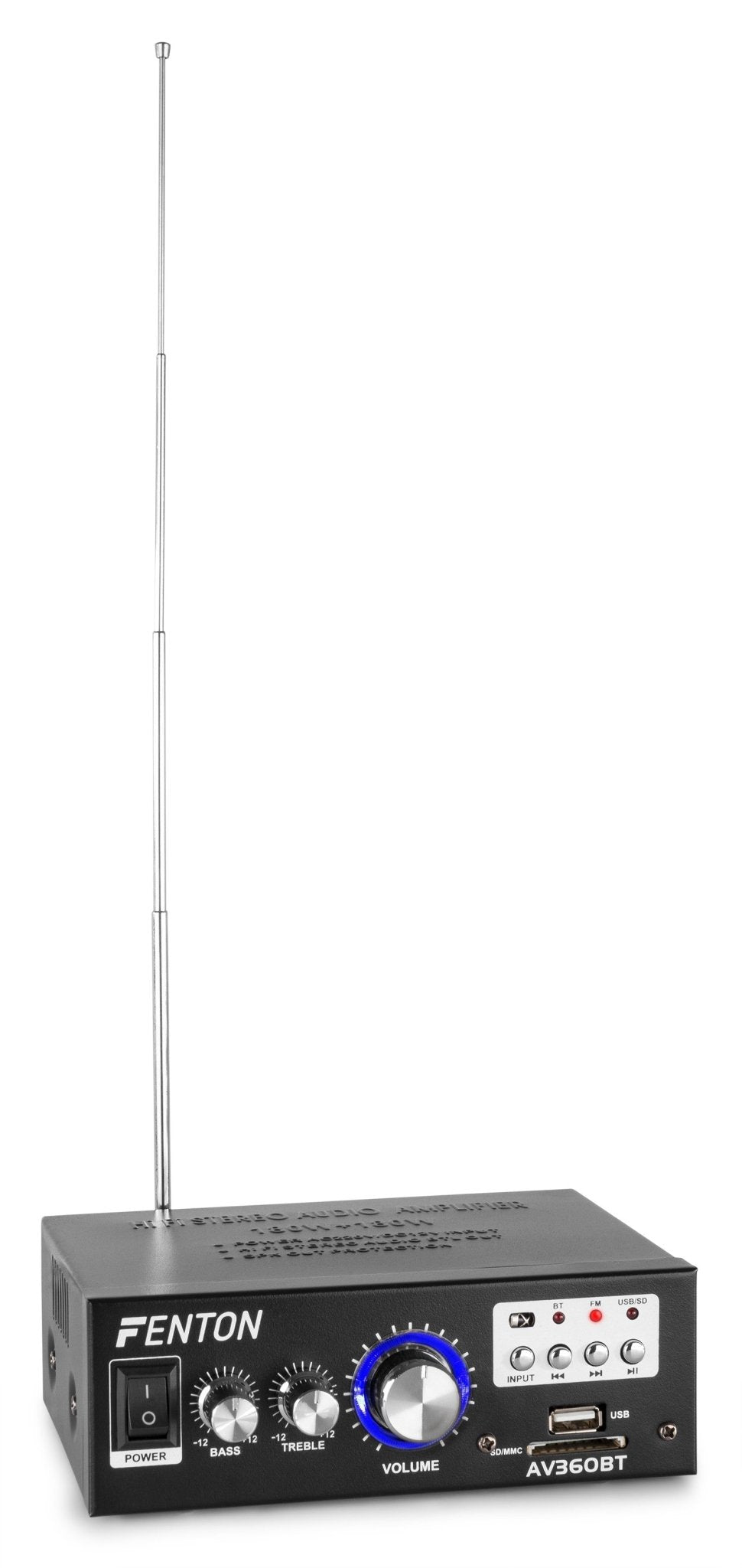 Fenton AV360BT - Mini amplificador con BT/FM/SD/USB/MP3 - Tempo Shop