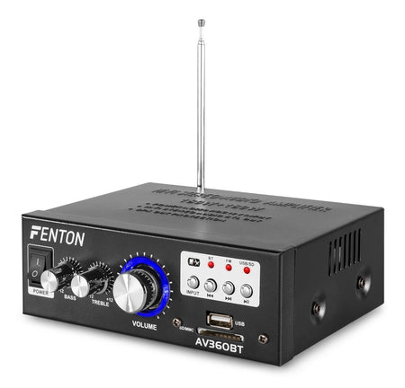 Fenton AV360BT - Mini amplificador con BT/FM/SD/USB/MP3 - Tempo Shop