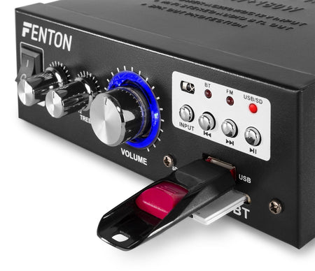Fenton AV360BT - Mini amplificador con BT/FM/SD/USB/MP3 - Tempo Shop