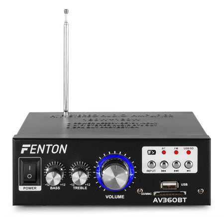 Fenton AV360BT - Mini amplificador con BT/FM/SD/USB/MP3 - Tempo Shop
