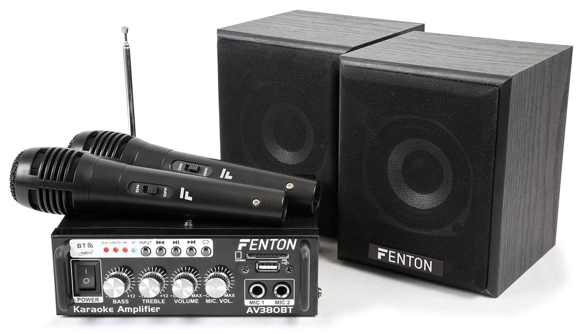 Fenton AV380BT - Kit de Amplificador con bafles USB/SD/BT - Tempo Shop