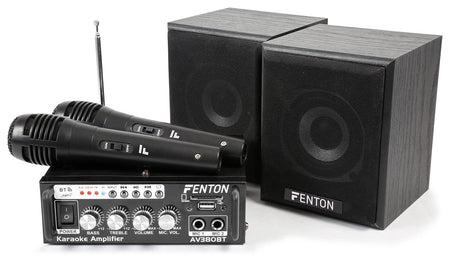 Fenton AV380BT - Kit de Amplificador con bafles USB/SD/BT - Tempo Shop