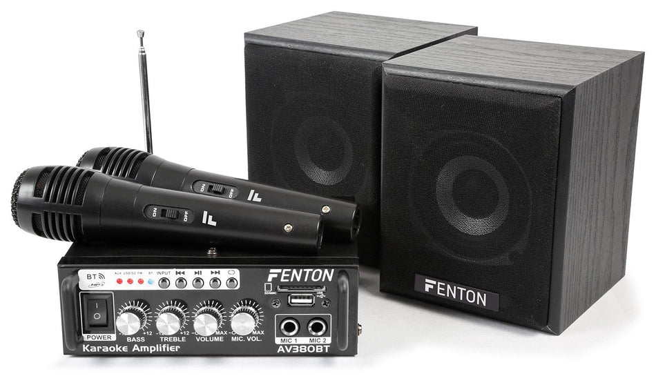 Fenton AV380BT - Kit de Amplificador con bafles USB/SD/BT - Tempo Shop