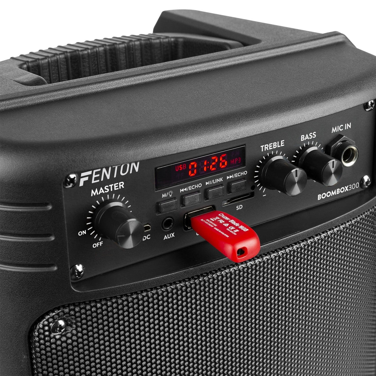 Fenton BoomBox300 - Altavoz Party con LED - Tempo Shop