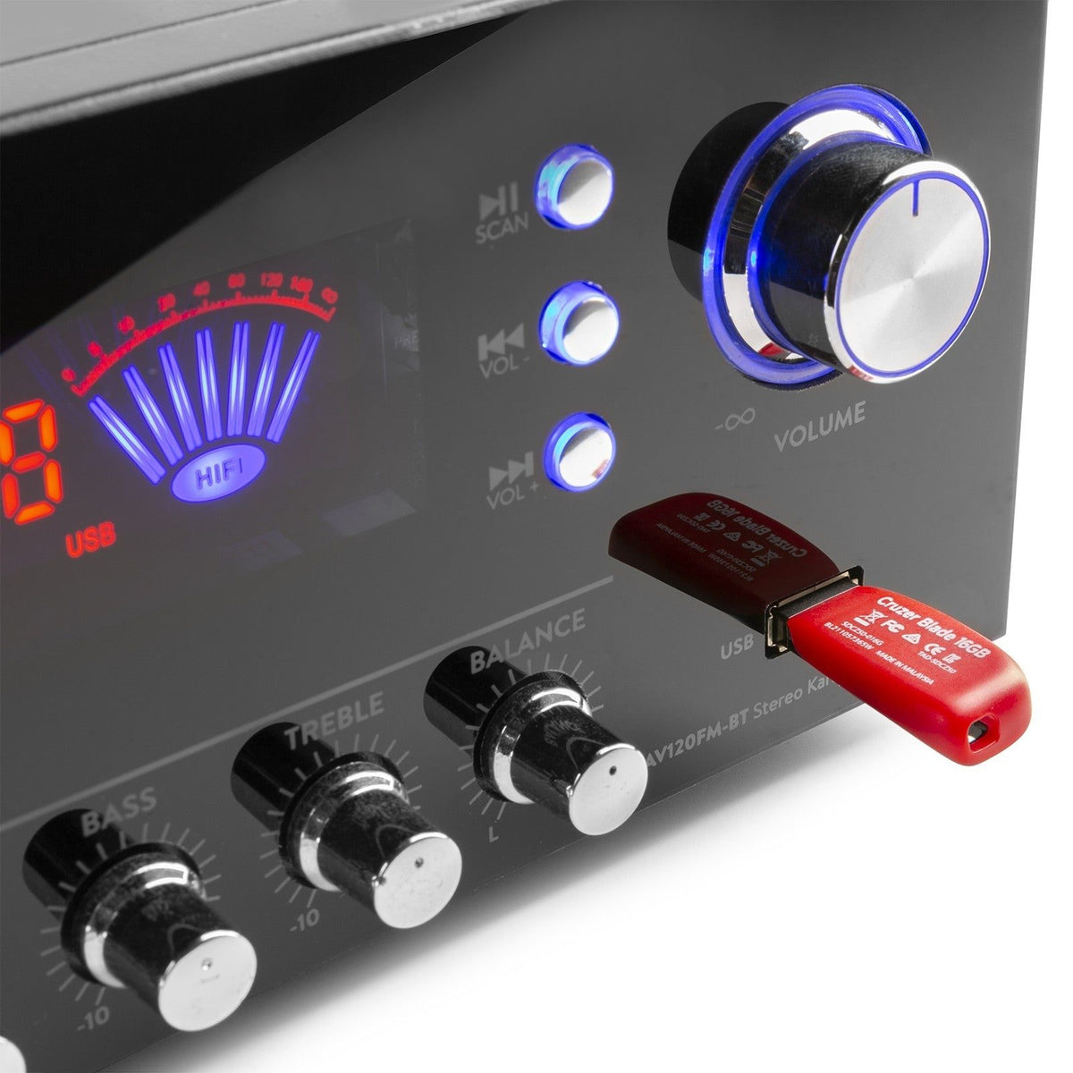 Fenton AV120FM - BT - Amplificador estéreo Hifi - Tempo Shop