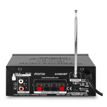 Fenton AV360BT - Mini amplificador con BT/FM/SD/USB/MP3 - Tempo Shop