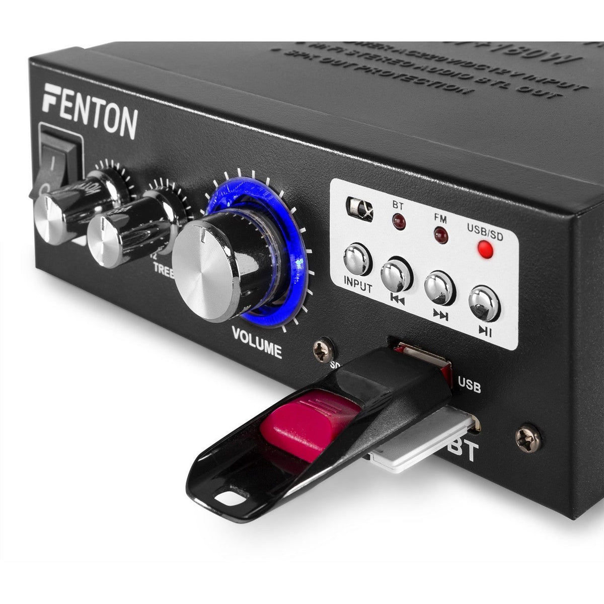 Fenton AV360BT - Mini amplificador con BT/FM/SD/USB/MP3 - Tempo Shop