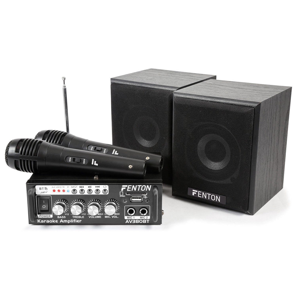 Fenton AV380BT - Kit de Amplificador con bafles USB/SD/BT - Tempo Shop
