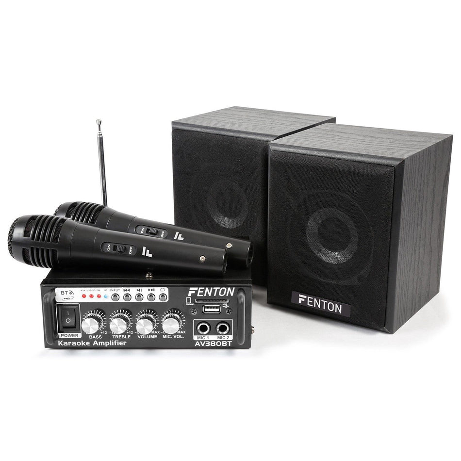 Fenton AV380BT - Kit de Amplificador con bafles USB/SD/BT - Tempo Shop