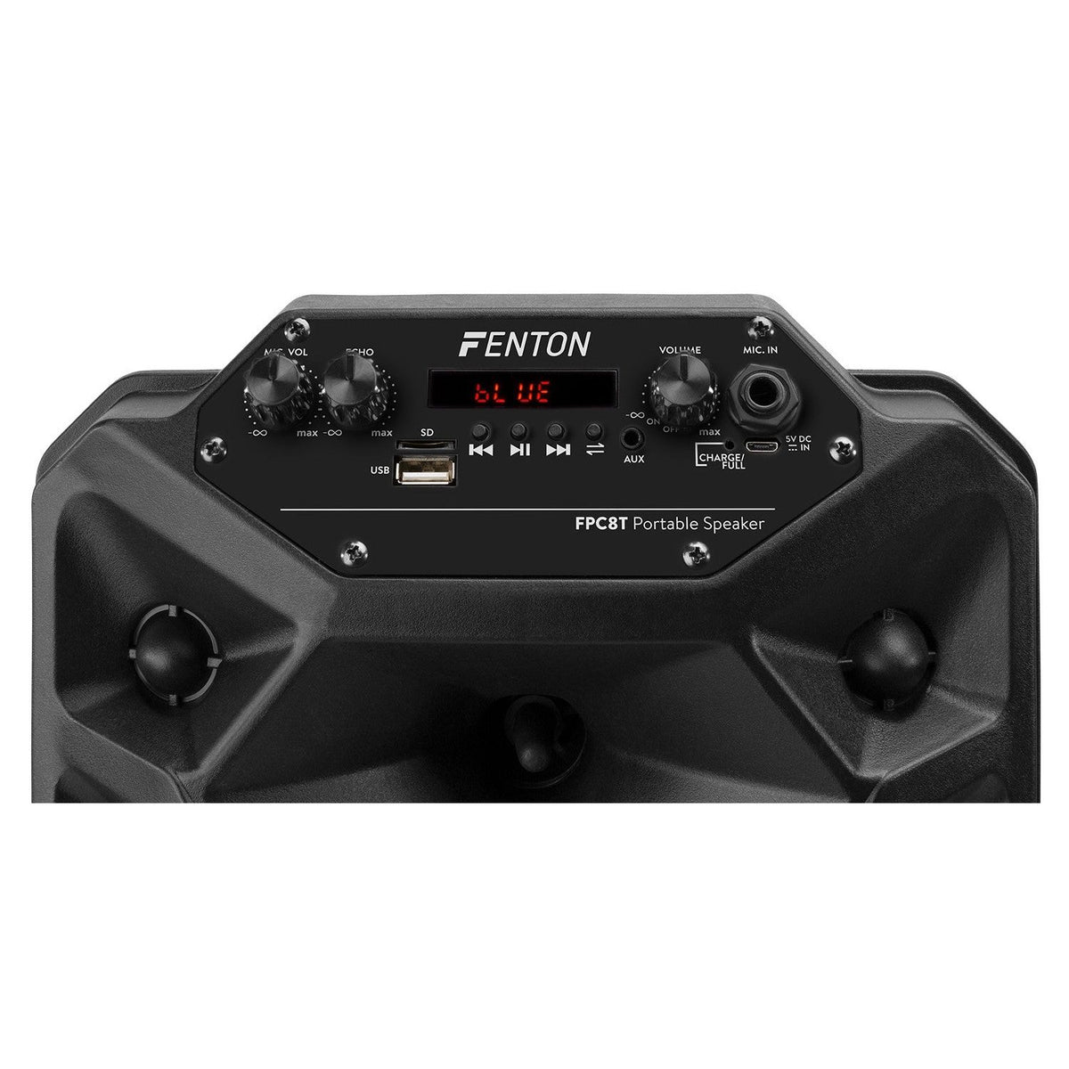 Fenton FPC8T - Altavoz Portátil Party Recargable 8” con Trolley - Tempo Shop