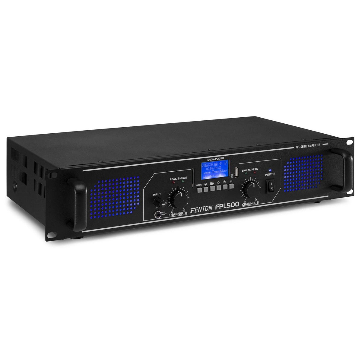Fenton FPL500 - Amplificador Digital LED azules + EQ - Tempo Shop