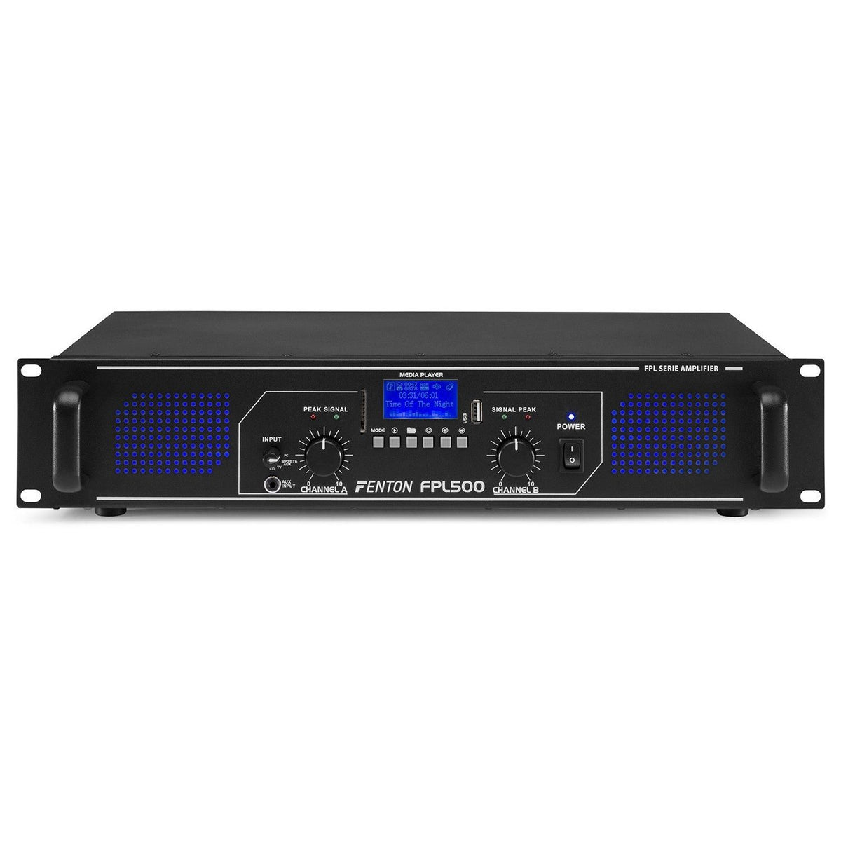 Fenton FPL500 - Amplificador Digital LED azules + EQ - Tempo Shop