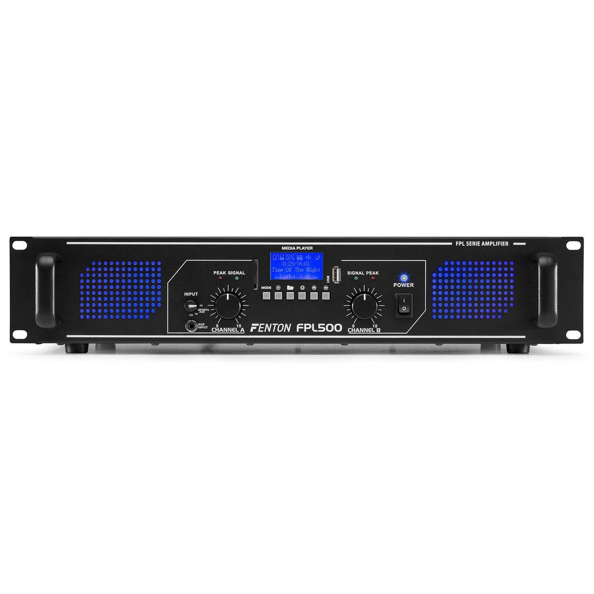 Fenton FPL500 - Amplificador Digital LED azules + EQ - Tempo Shop