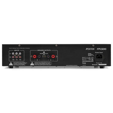 Fenton FPL500 - Amplificador Digital LED azules + EQ - Tempo Shop