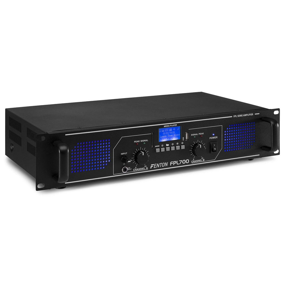Fenton FPL700 - Amplificador Digital LED azules + EQ - Tempo Shop