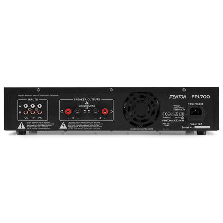 Fenton FPL700 - Amplificador Digital LED azules + EQ - Tempo Shop