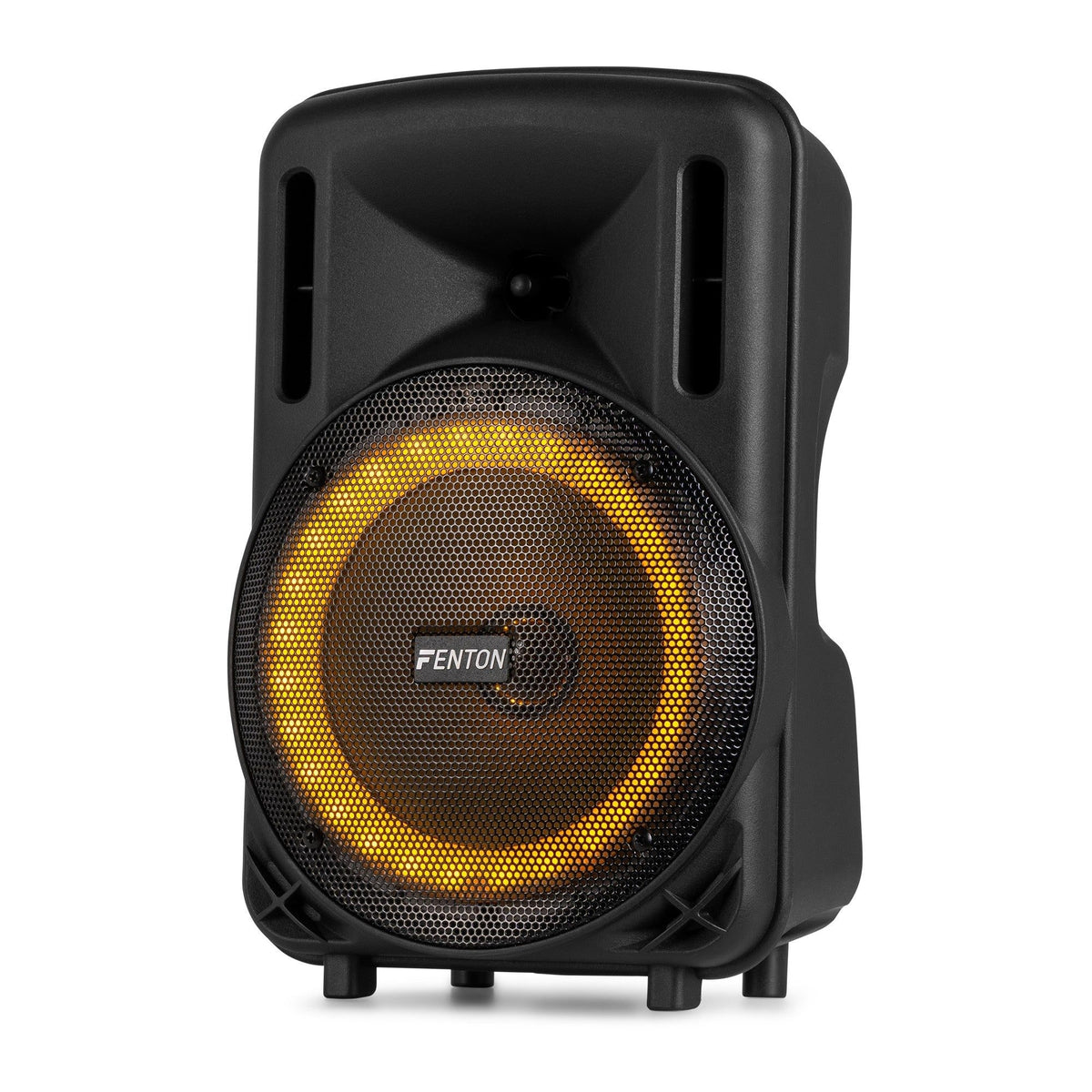 Fenton FT08LED MK2 - Altavoz Activo Portátil de 8" y 300W con Bluetooth y Micrófono Inalámbrico - Tempo Shop