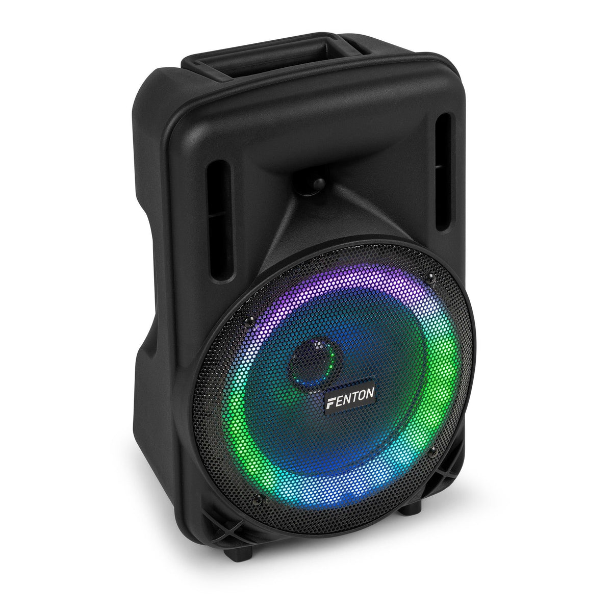 Fenton FT08LED MK2 - Altavoz Activo Portátil de 8" y 300W con Bluetooth y Micrófono Inalámbrico - Tempo Shop